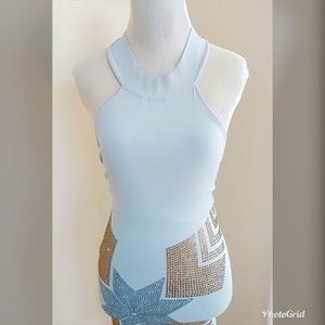My Vintage Bodycon Mini Dress Light Blue
